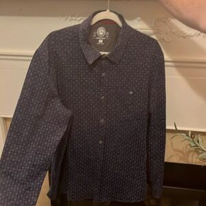 Flag and Anthem size xl, made flex button up shirt